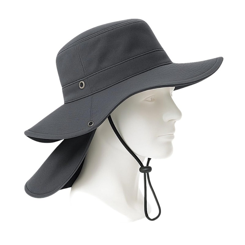 Tuxcinturones Sombrero con Proteccion En Cuello contra El Sol De