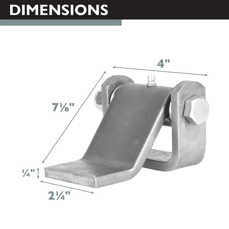 Ilyapa Weldable Formed Strap Style Trailer Gate Hinges - 7