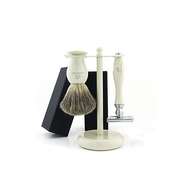 Classic Wet Razor Set with Safety Razor and Badger Hair