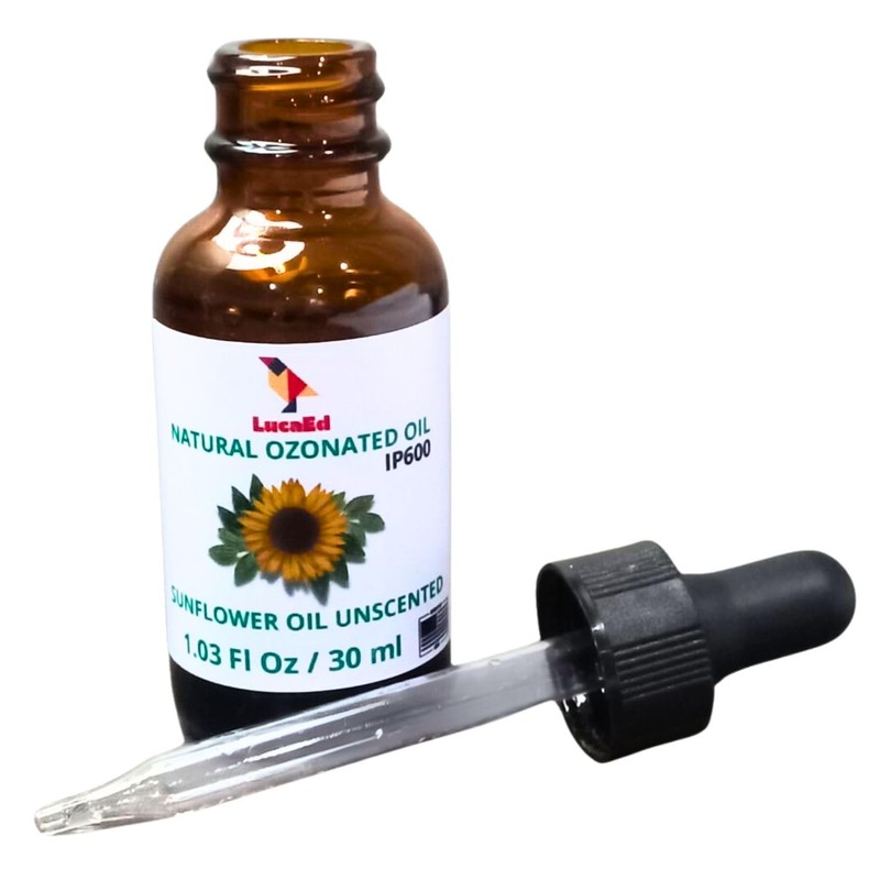 LucaED Ozonated Sunflower Oil for Face & Body – Boosts