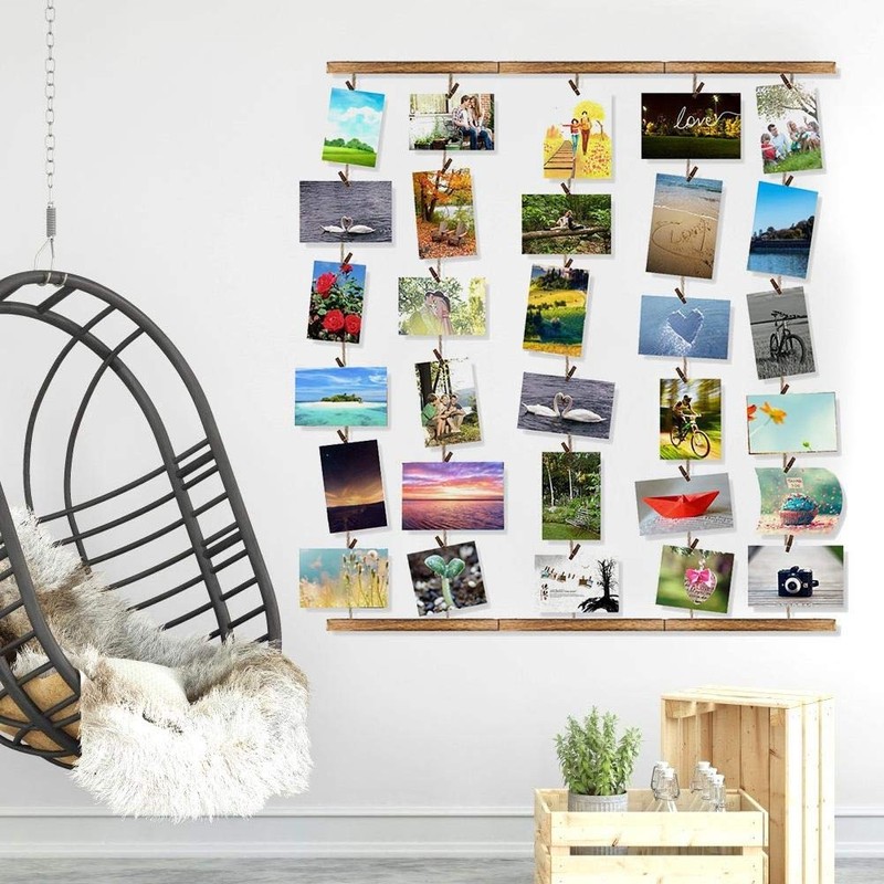 Belissy DIY Craft Photo Frame Hanging Holder Photo Wall Picture