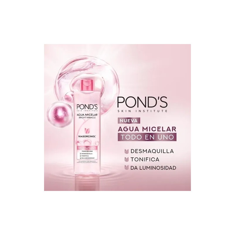 Skincare Kit 3 Pzas Desmaquillante Ponds Bright Miracle