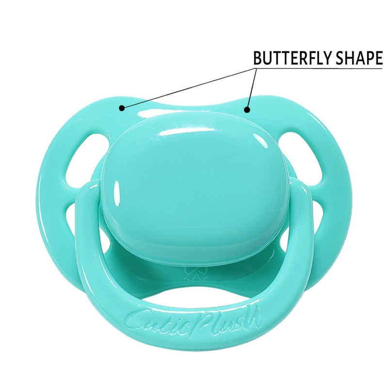CutiePlusU Adult Size Butterfly Dummy Large Shield 3 Pack -