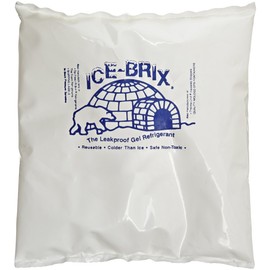 Polar Tech IB 12 Ice Brix Refrigerant Packs, Standard Leakproof, 12oz Capacity (Case of 24)