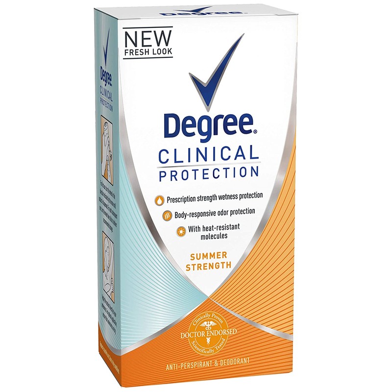Degree Clinical Antiperspirant Deodorant Summer Strength 1.7 oz