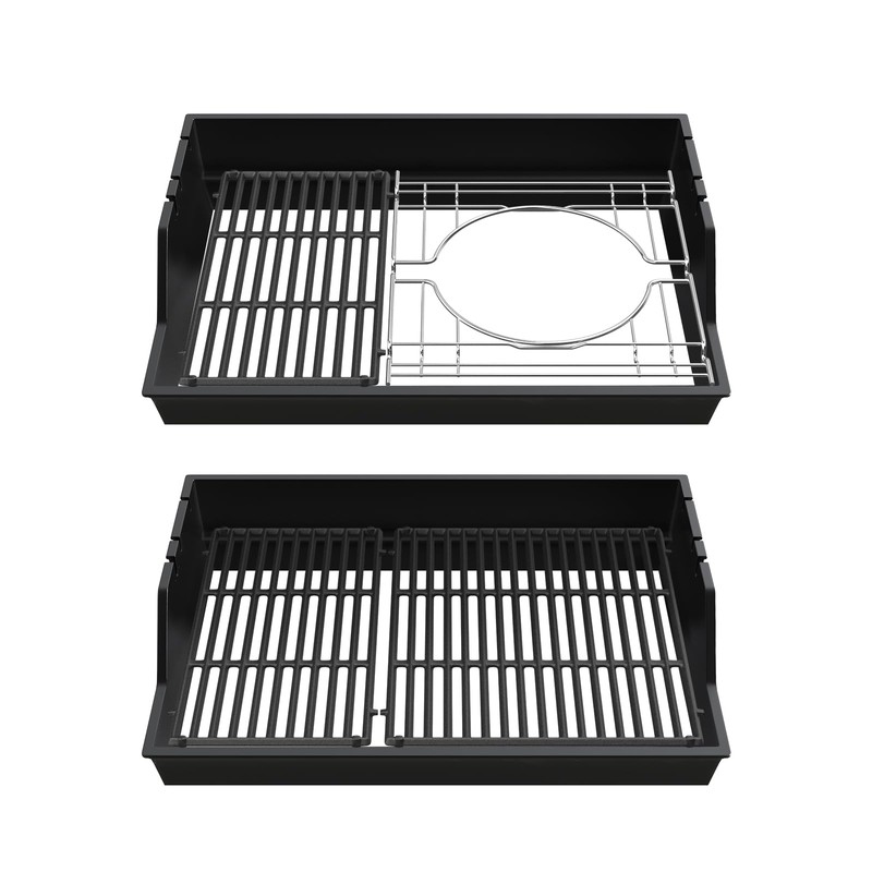 SafBbcue 7853 18.75" Cast Iron Grill Grates for Weber Genesis