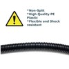PE Black Corrugated Flexi Pipe Tube Non-Split 10mm - 2m
