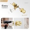 Leydebong 10 Pack Keyed Alike Door Knobs, Gold Door Knobs