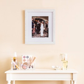 ArtToFrames 12x24 Inch White Picture Frame, This 1.25" Custom Wood Poster Frame is Off White Wash on Ash, for Your Art or Photos, WOM0151-59504-475-12x24