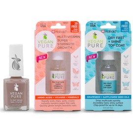 Vegan Pure - Instant Outmeal/Multivitamin Strength Growth/ Dry Fast + Shine Top Coat