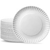 1ABOVE 100 Pack of 7-inch Disposable Paper Plates, 18cm White Paper Plates Perfect for Everyday use, Ideal for BBQ's, Parties and Events.