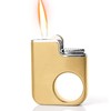 Lighter, Ring Lighter, can be refilled with Butane Gas, Flint