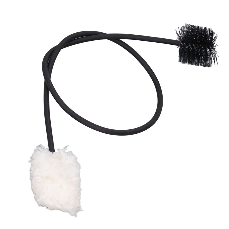 Saxophone Neck Cleaning Brush 50cm Bendable Metal Cotton Thread and