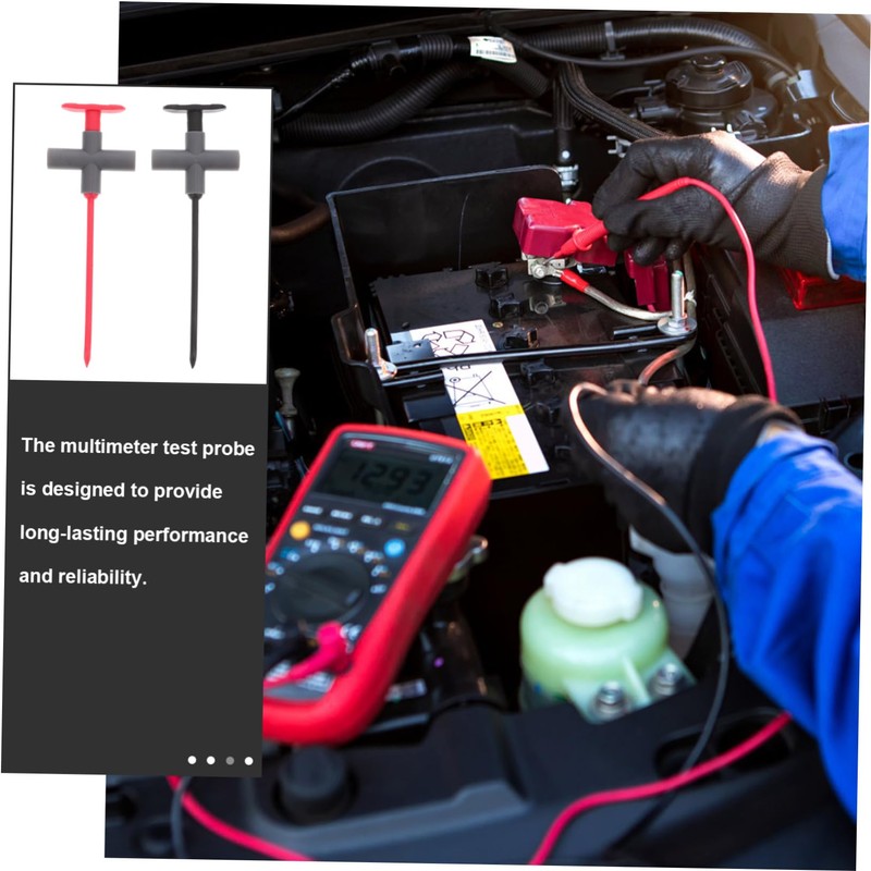 Operitacx Multimeter Test Leads 2pcs Puncture Needle Probes Abs Car