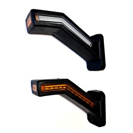 MelTruck 2 x LED Outline Light Position Light with Dynamic Indicator Running Indicator Brake Light 12 V 24 V for Trailer