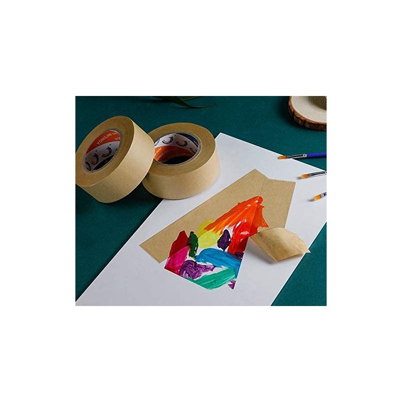 1 Pack Water-Based Kraft Paper Tape, Gum Tape, Water Activated