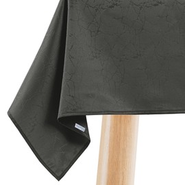 Filumi Tablecloth 120 x 180 cm Grey Washable for Indoor Outdoor Marble Pattern Manil