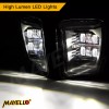 mayello Pair DRL LED Fog Lights Bumper for Dodge Ram