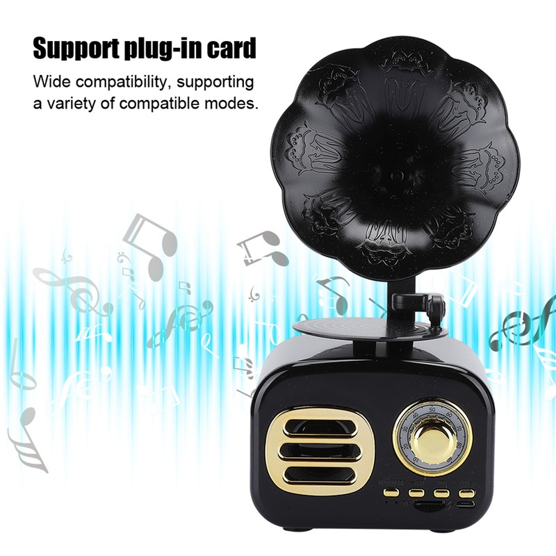 Mini Retro Bluetooth Smart Speaker Portable Loudspeaker Music Player for