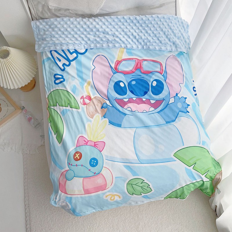 Baby Raised Dot Blanket Cartoon Soothing Soft Baby Dotted Blanket
