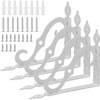 Acrux7 4 Pack Shelf Brackets 7.5X5.5 inch Thicken Iron Corner