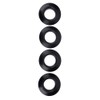 4 Piece Kayak Paddle Drip Rings Durable Practical Rubber Drip