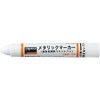 TRUSCO MUL-M-W Industrial Metallic Marker, Medium Point, White