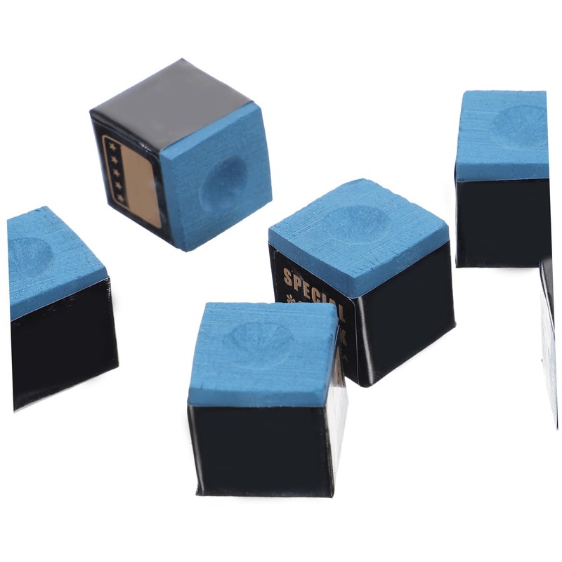 Mipcase 24Pcs Pool Cue Chalk Cubes Blue Billiard Chalk for