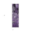 Homeroots 2' X 8' Purple Abstract Washable Indoor Outdoor Runner