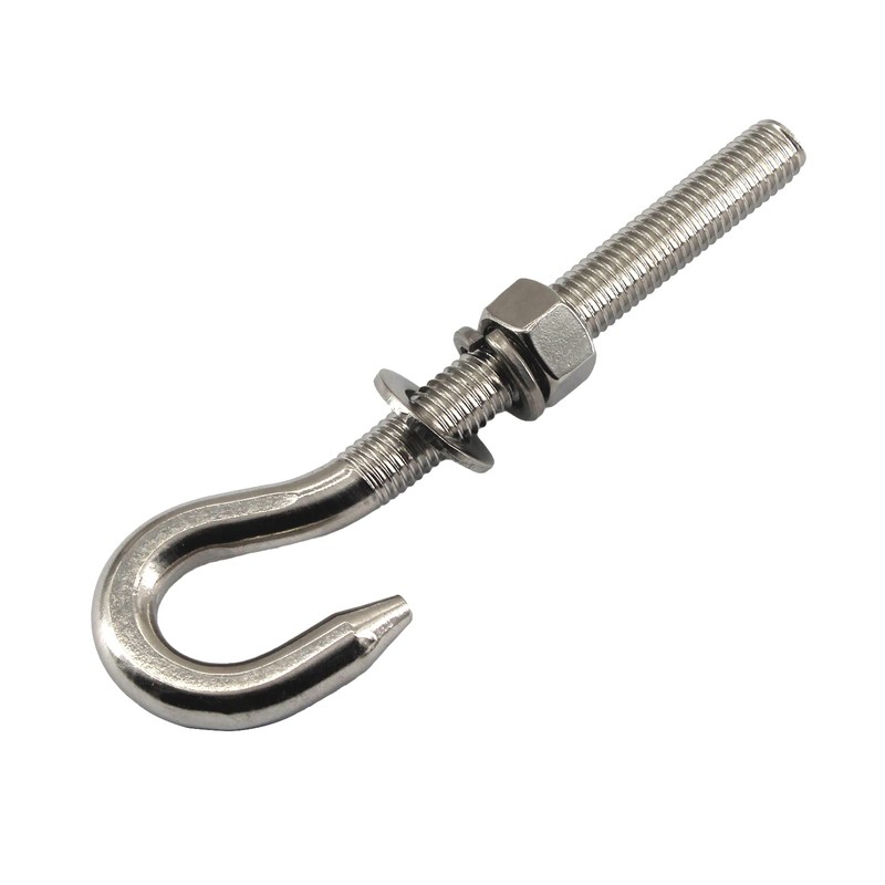 4Pcs M10 Stainless Steel Eye Bolt with Nut and Washers