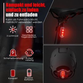 LED Flashing Light School Bag Light LED Safety Light Set of 2 USB Charging Flashing Light Clip Reflector Light Clip Safety Light Pram Light Running Light Pet Light with 2 Reflective Bands