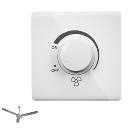 Dimmer Schalter,Unterputz Drehzahlregler Für Motor Lüfter Motoren Geschwindigkeitsregler Deckenventilator Ventilatorregler Stufenloser Wandmontierter Wechselstrom Steckdose Dimmerschalter Wandschalter