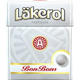 4 Boxes x 25g of Läkerol BonBons - Peppermint - Original - Swedish - Pastilles - Lozenges - Drops - Dragees - Candies - Sweets