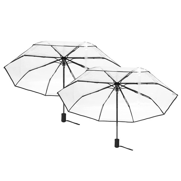 Gokelomg 2 x Transparent, Automatic for Men and Women, Automatic