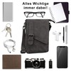 ROYALZ 'Louisiana' Leather Shoulder Bag Small for Men Leather Mini