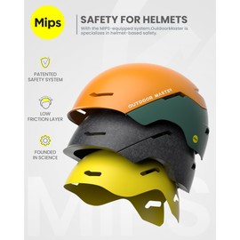 OutdoorMaster Ski Helmet Set,ELK MIPS Ski Helmet with OTG Ski Goggles - MIPS Snowboard Helmet Set for Men, Women & Youth