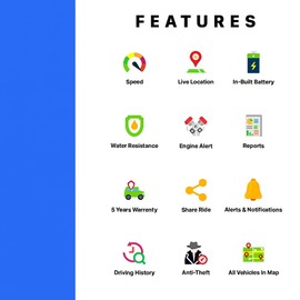 GPS Tracker for Vehicles, Cars, Trucks, Real-Time GPS Tracking, Unlimited Updates, Multi Alerts, Speed Monitoring,Subscription Required - for Fleets & Family