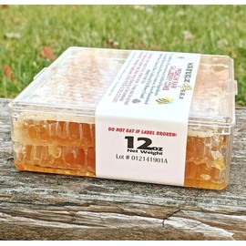 NATURZ BEEZ PREMIUM HONEYCOMB CLOVER COMB 14oz 400g 100% PURE UNFILTERED HONEY