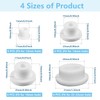 24 PCS Bathtub Jet Covers Silicone Hole Plug White Tube