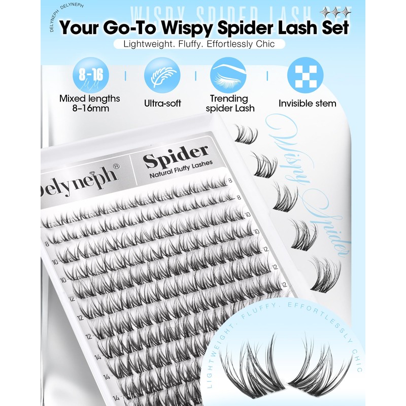 Spider Lash Clusters Breeze Fluffy Eyelash Clusters