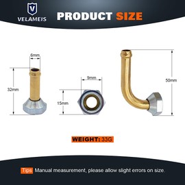 V VELAMEIS Engine Coolant Radiator Line Quick Connector for Nissan Altima 2007-2018,for Maxima 2.5L 3.5L V6 2016-2023 Transmission Cooler Oil Tube Connector（0007）