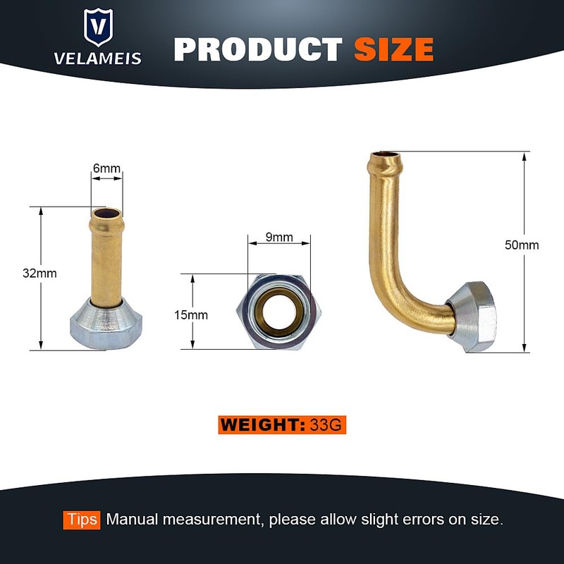 V VELAMEIS Engine Coolant Radiator Line Quick Connector for Nissan