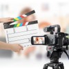 30x25CM Acrylic Movie Clapperboard Professional Director Action Clap Film Photography