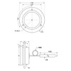 REDPOINT Stainless Steel Pyrometer/Thermometer 0-600° for Pizza Ovens, BBQs, Wood