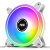 EZDIY-FAB White Moonlight 120 mm RGB PWM Case Fan White