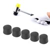 5Pcs Rubber Hammer Head Black Hammer Striking Head Tips Non