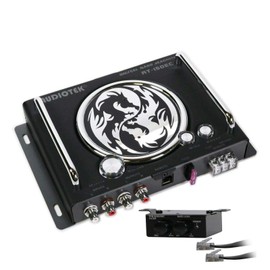 Audiotek AT-150EC Professional Car Digital Bass Control Boost Reconstruction Processor Machine for Car Subwoofer with Dash Mount Remote Control and Lead Display