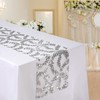 MengH-SHOP Table Runner Glitter Round Sequins Fabric for Wedding Birthday