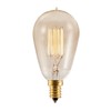 Bulbrite NOS25ST15/SQ/E12 25-Watt Nostalgic Incandescent Edison ST15, Vintage Thread Filament,