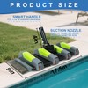Heavy Duty Pool Vacuum Head with Wheels, 17.5" Flexible Side